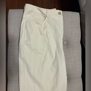 St. John Athletic Work Trousers in Khaki with Gold Embellishments and Pockets